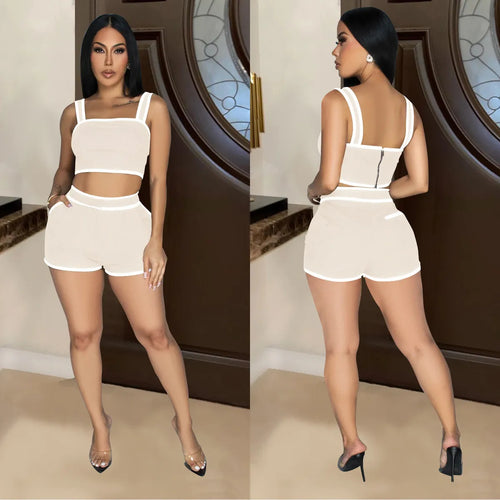 Levoire | débardeur court sans manches et shorts