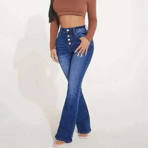 Levoire | Pantalon large extensible taille haute