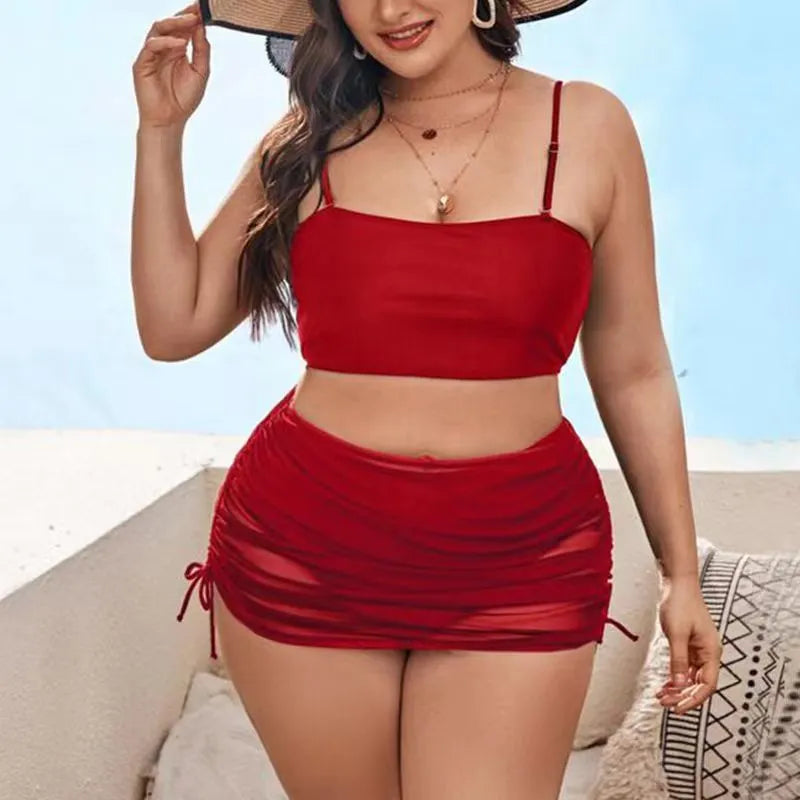 Levoire | Trois pièces maillot de bain ROUGE