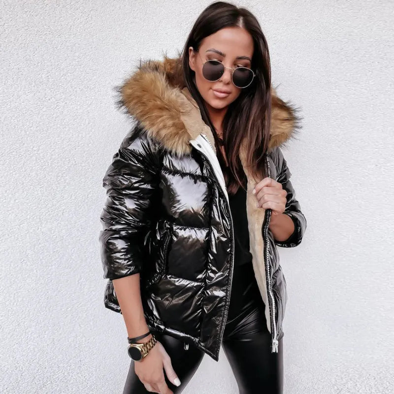Levoire | Veste d'hiver à capuche NOIR
