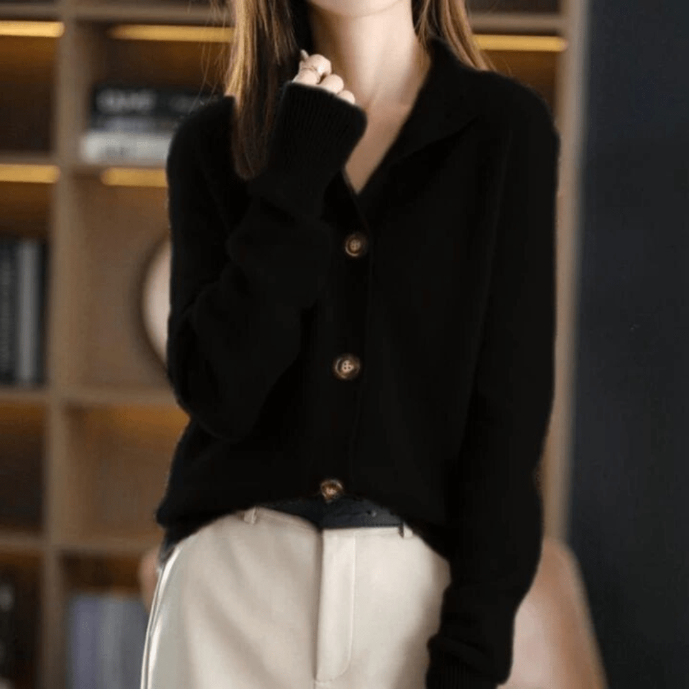 Levoire | Cardigan Confortable Élégant Noir