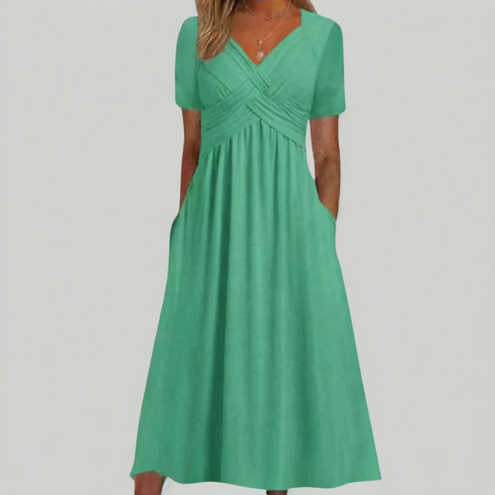 Levoire | Robe Élégante Et Flatteuse Vert