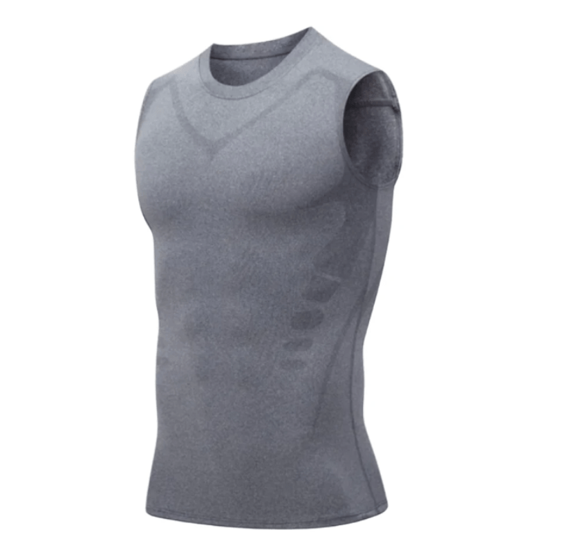 Levoire | Gilet mince pour hommes soutien, posture améliorée & perte de poids Gris