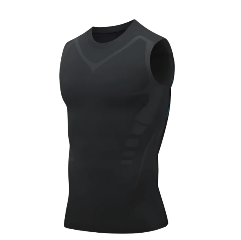Levoire | Gilet mince pour hommes soutien, posture améliorée & perte de poids Noir