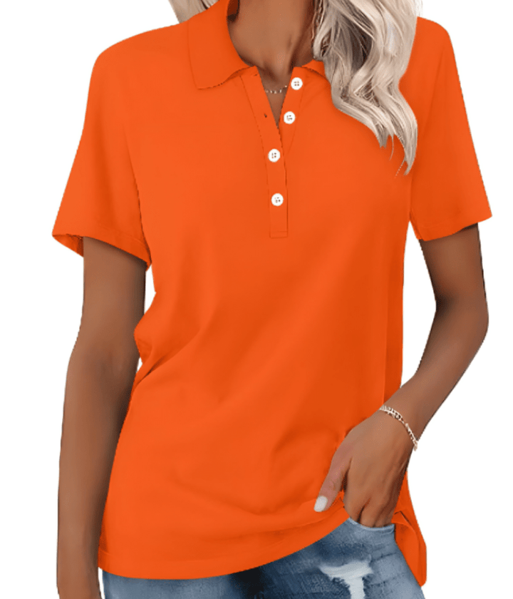 Levoire | Polo durable femme Design classique & confortable Orange