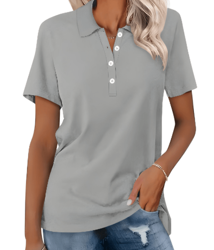 Levoire | Polo durable femme Design classique & confortable Gris