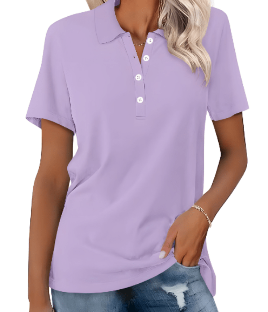 Levoire | Polo durable femme Design classique & confortable Lilas