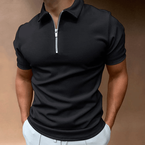 Levoire | Chemise Polo pour hommes Polo avec fermeture éclair et col Design classique et élégant