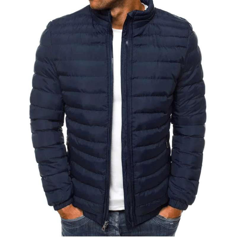 Levoire | Veste pour hommes rembourrée Chaude & Confortable Bleu foncé