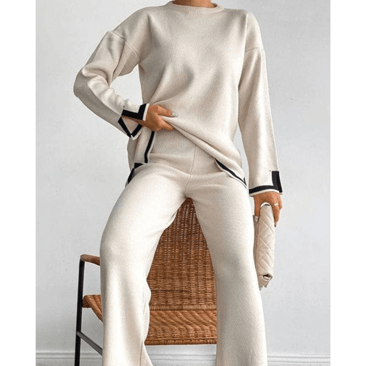 Levoire | Ensemble de loungewear confortable taille plus pour femmes Abricot