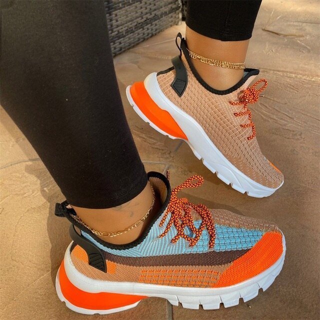 Levoire | Baskets Confortables & Élégantes Orange