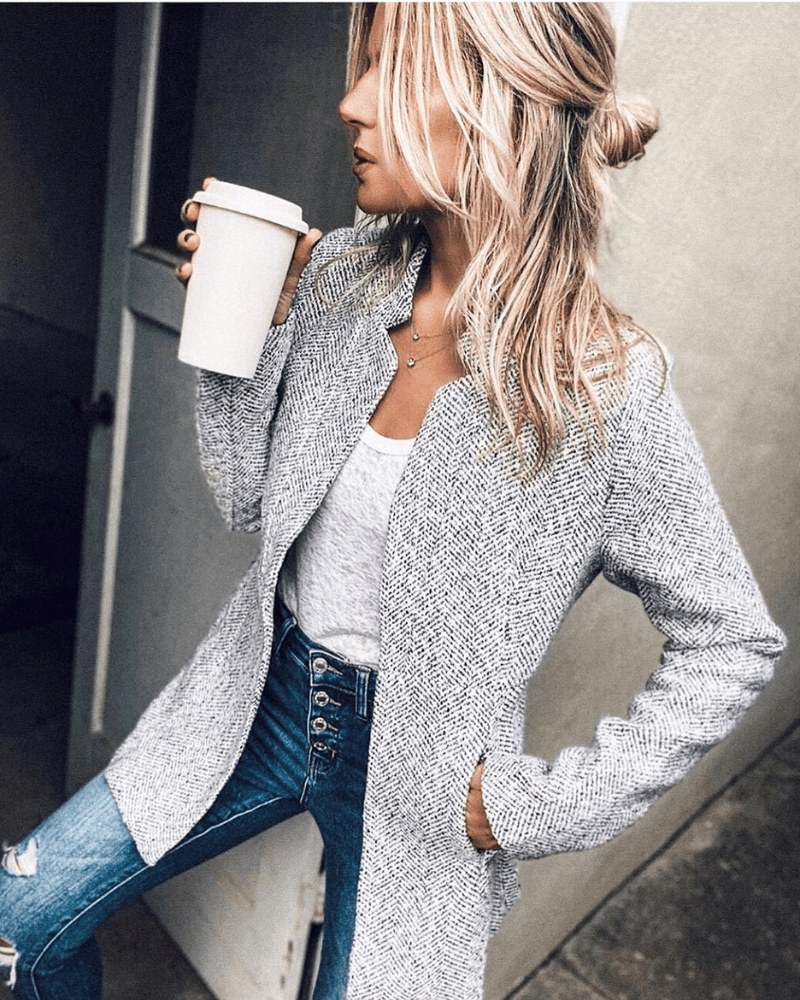 Levoire | Robe Maxi Femme Ceinture Lacer Élégante Gris
