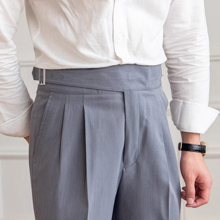 Levoire | Pantalon Simple Pour Tenues Décontractées grise schiste