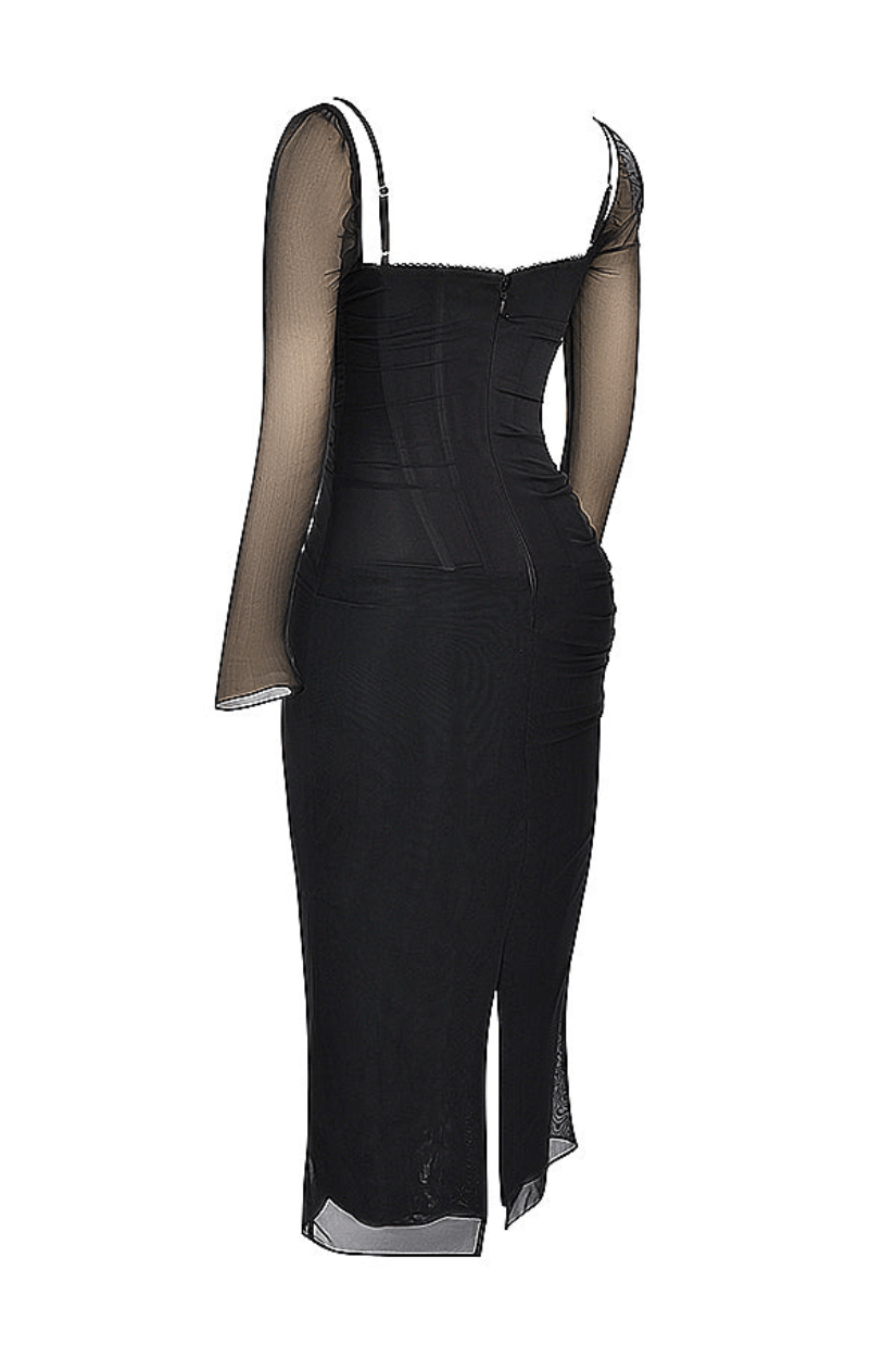 Levoire | Robe Noire Élégante et Confortable pour Femme
