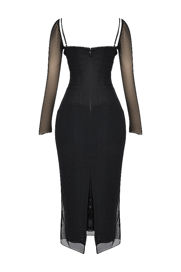 Levoire | Robe Noire Élégante et Confortable pour Femme