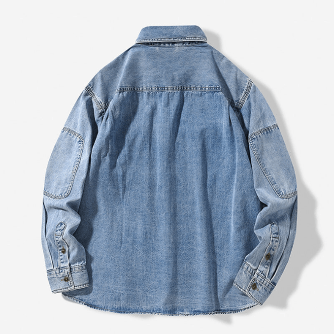 Levoire | Chemise homme en denim en coton Chemise en jean confortable