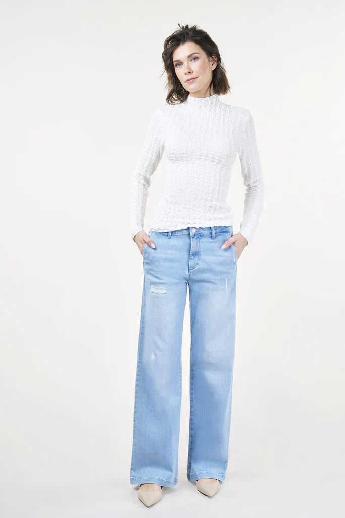 Levoire | Large Jambe Bleu Ensoleillé Détruit