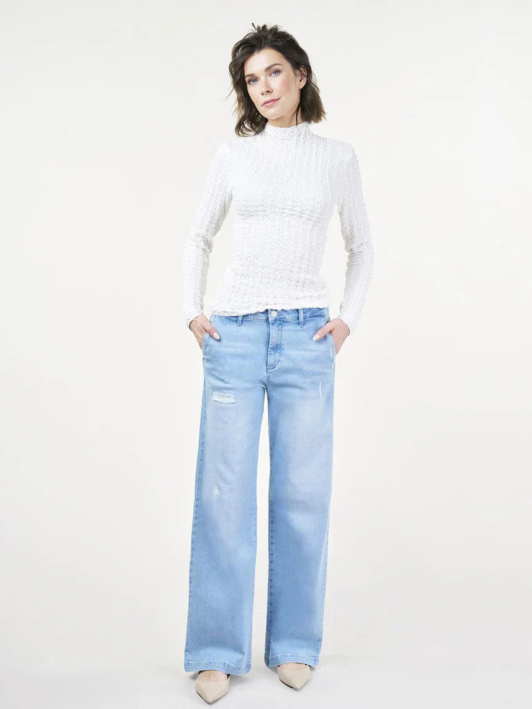 Levoire | Large Jambe Bleu Ensoleillé Détruit