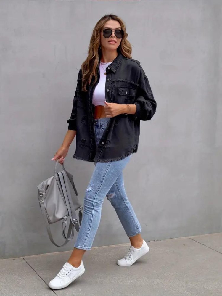 Levoire | Veste En Jean Pour Femmes De Grande Taille