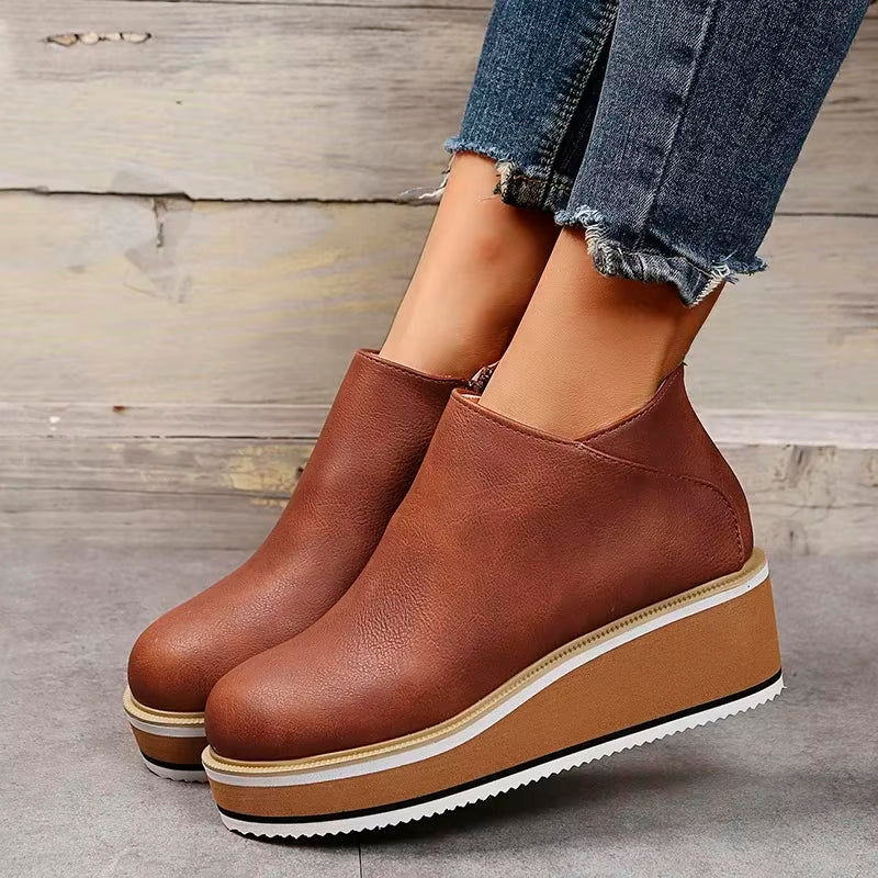 Levoire | Bottes en cuir avec fermeture éclair
