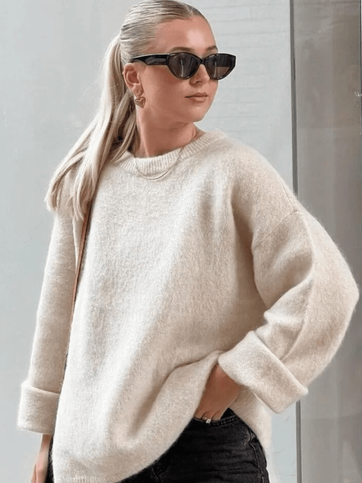 Levoire | Pull laine décontracté femme Gris