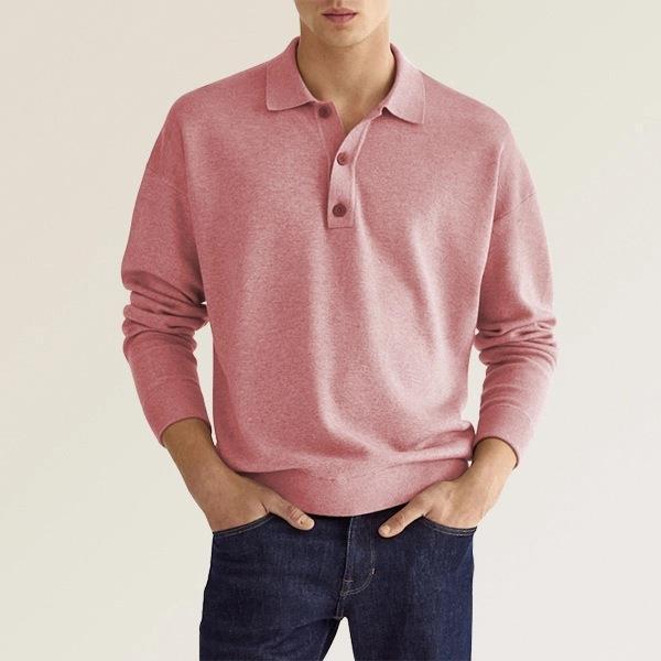 Levoire | Polo Pour Hommes À Manches Longues Rosa