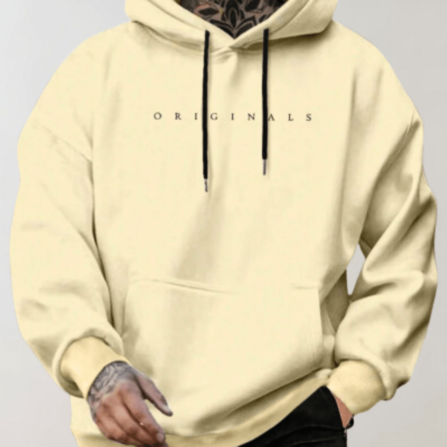 Levoire | Sweat À Capuche Classique Homme Jaune