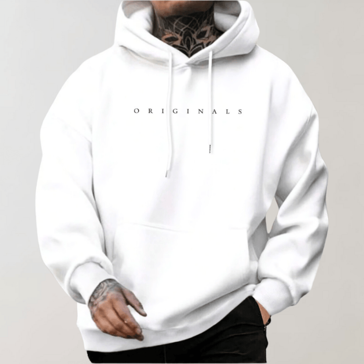Levoire | Sweat À Capuche Classique Homme Blanc