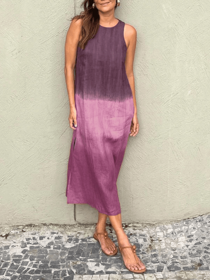 Levoire | Robe maxi tie and dye dégradé élégante tendance et confortable Lilas