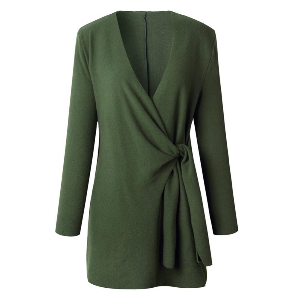 Levoire | Élégant Long Veste À Nœud De Taille