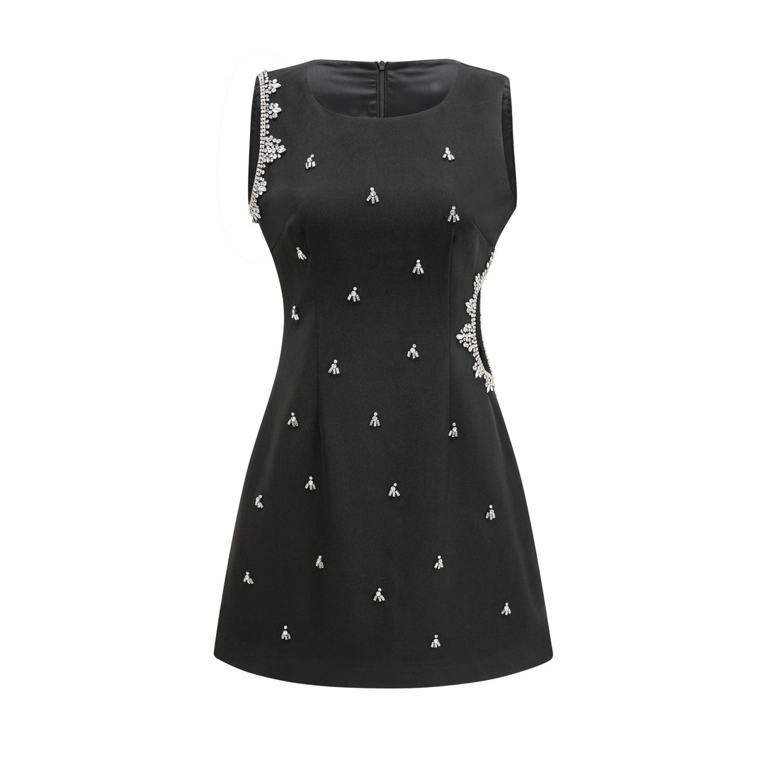 Levoire | Robe Noire À Découpe