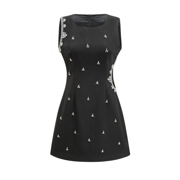 Levoire | Robe Noire À Découpe