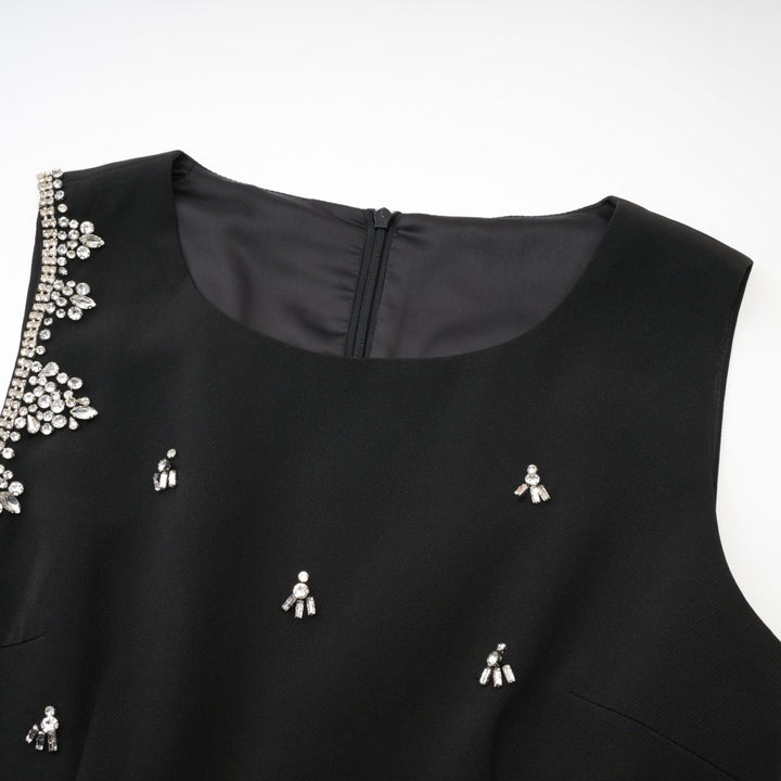 Levoire | Robe Noire À Découpe