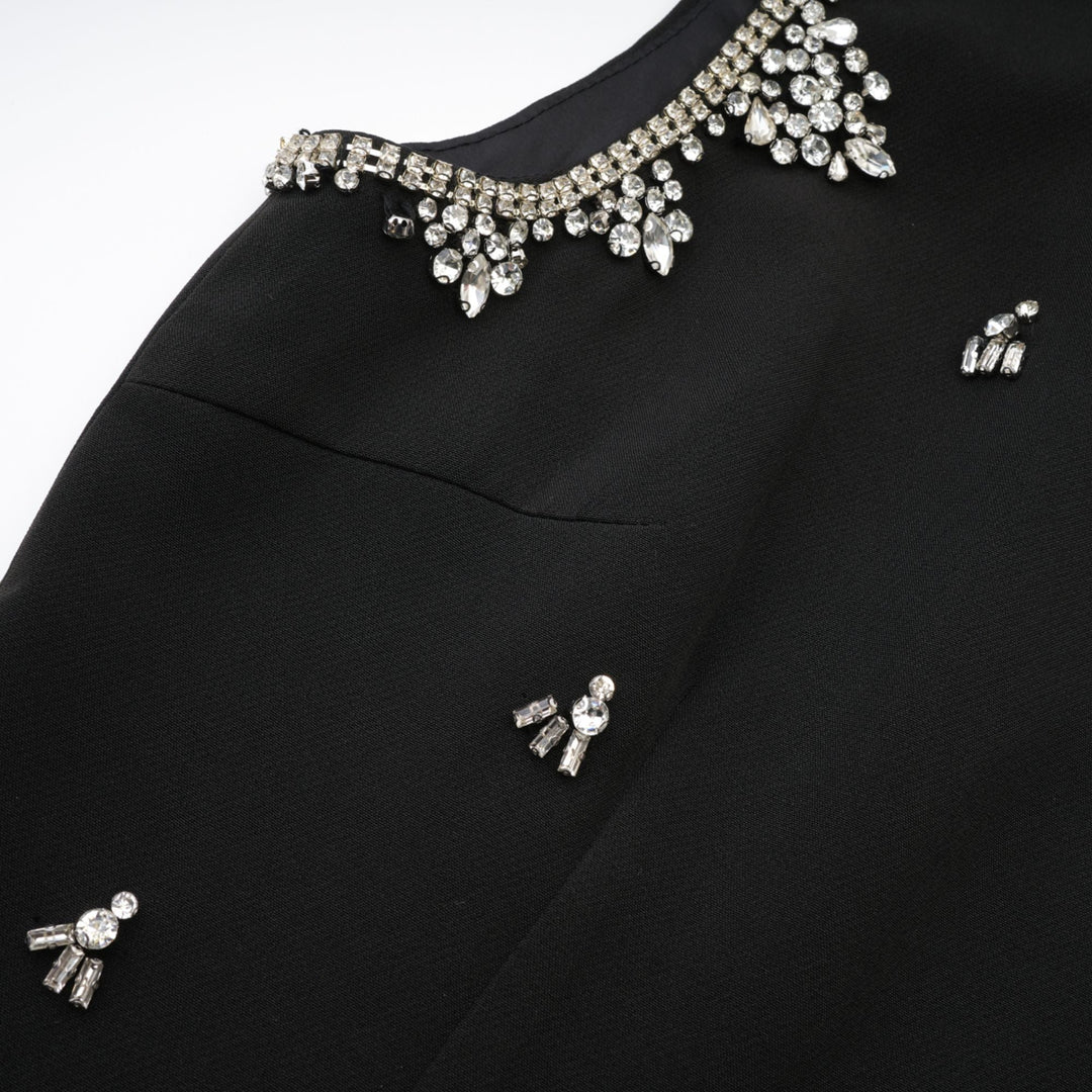 Levoire | Robe Noire À Découpe