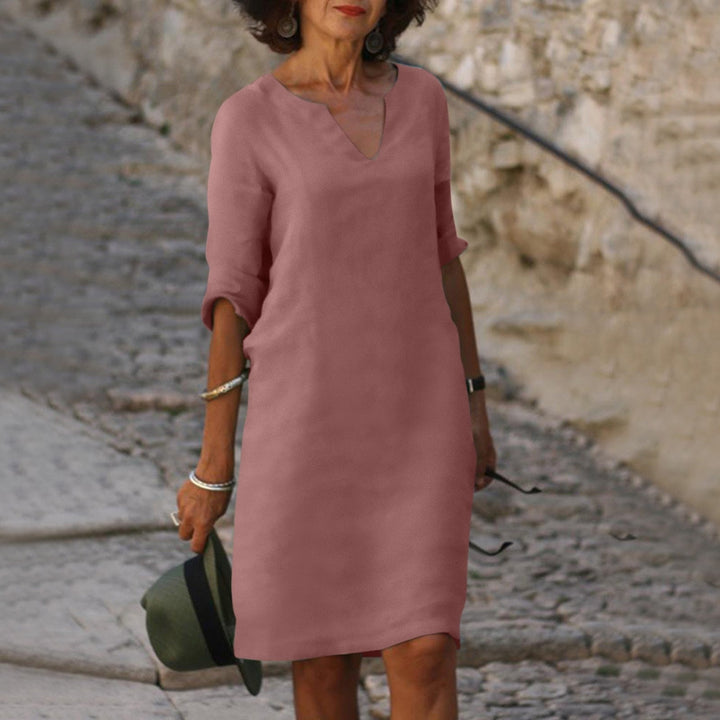 Levoire | Robe d'été tendance pour femmes respirante et confortable Rosa