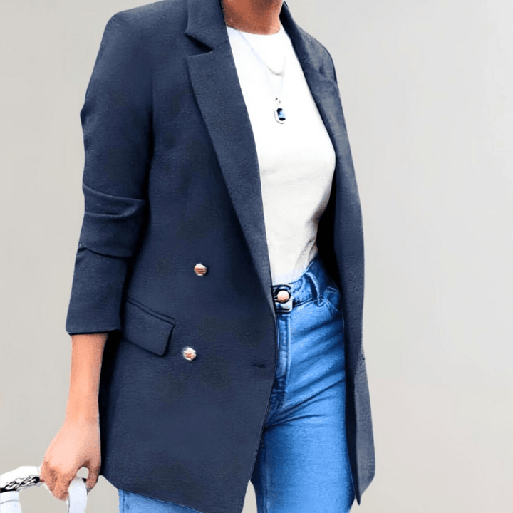 Levoire | Veste Femme Carreaux Longue Élégante Confort