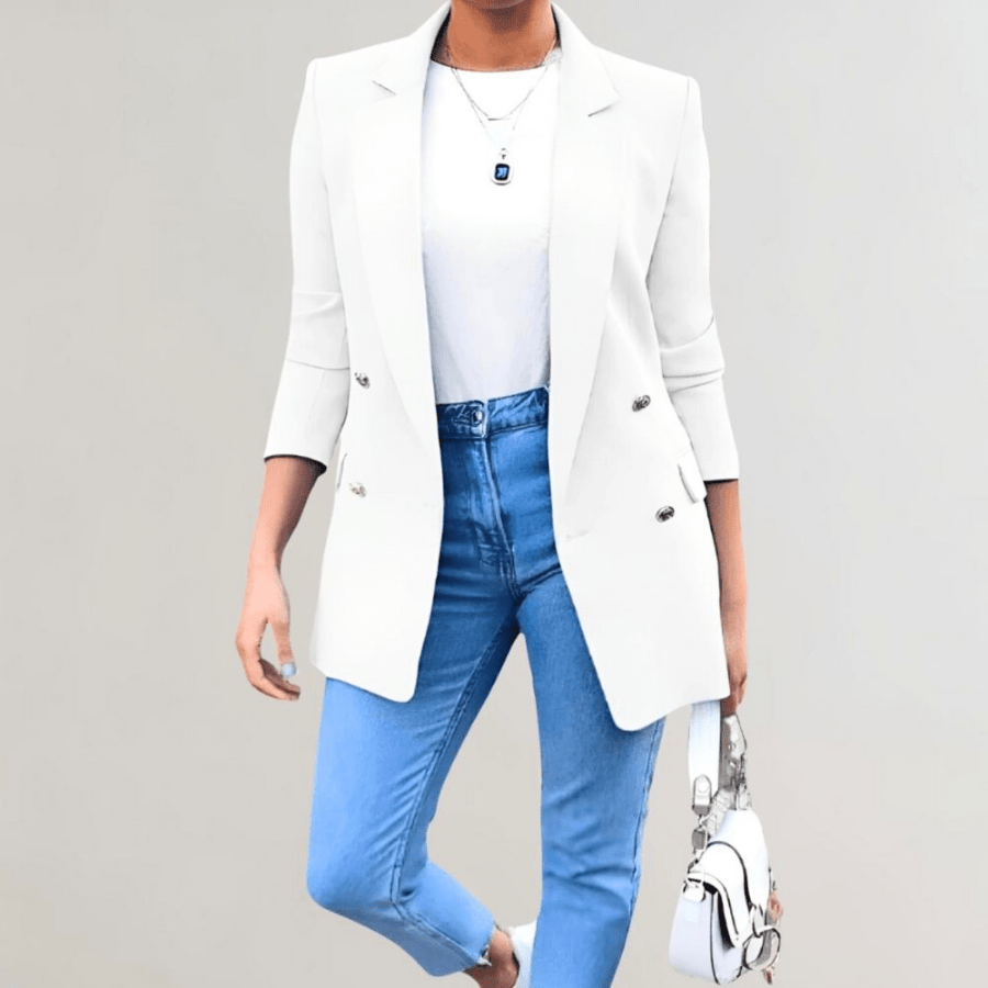Levoire | Veste Femme Carreaux Longue Élégante Confort