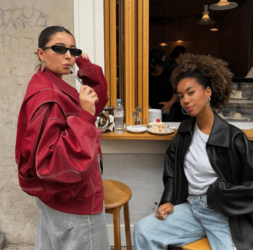 Levoire | Veste Bomber Femme Cuir Grande Taille Élégante