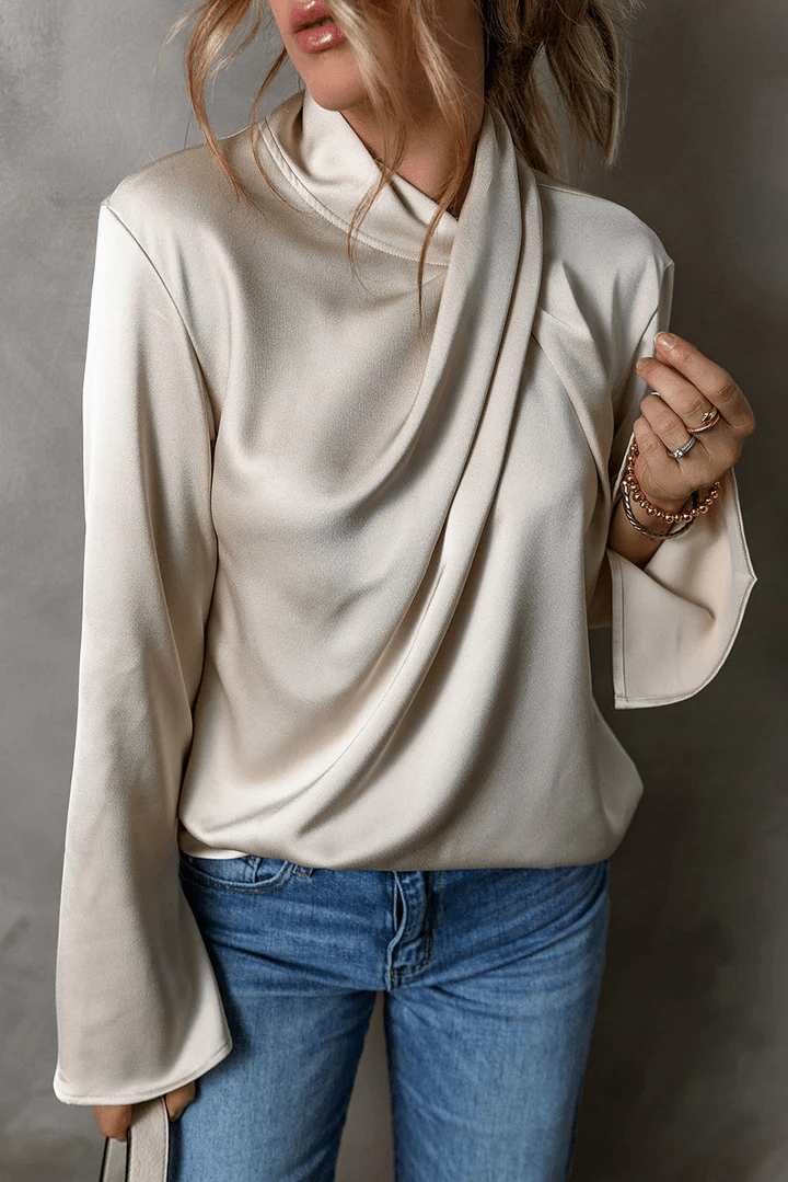Levoire | Blouse satinée devant croisé femme