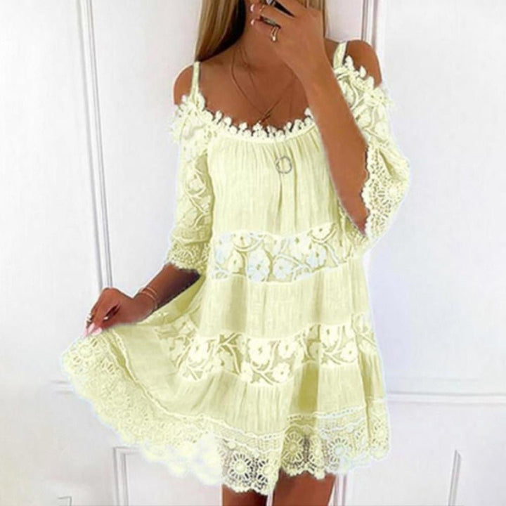 Levoire | Robe Détachable Épaule Jaune
