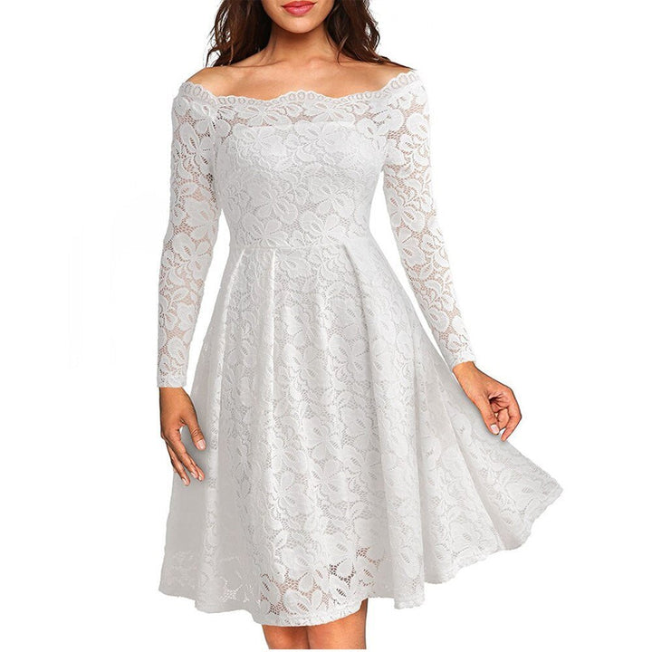 Levoire | Robe Longue À Manches Longues Blanc