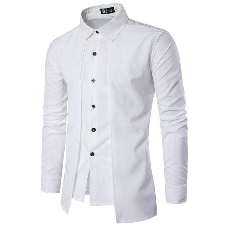 Levoire | Chemise De Smoking En Coton Pour Hommes Avec Manches Normales Et Col Rabattu