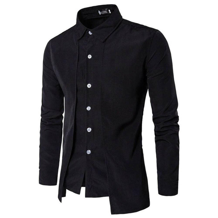 Levoire | Chemise De Smoking En Coton Pour Hommes Avec Manches Normales Et Col Rabattu