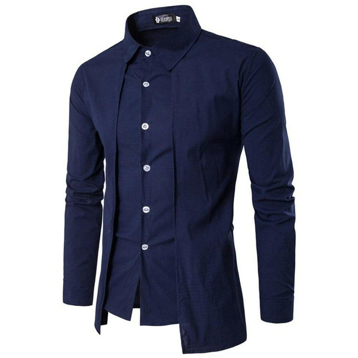 Levoire | Chemise De Smoking En Coton Pour Hommes Avec Manches Normales Et Col Rabattu