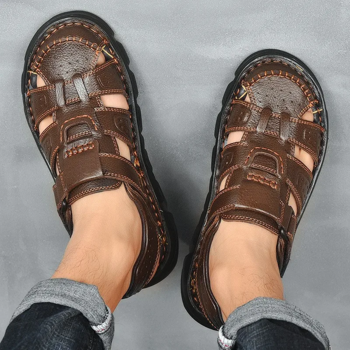 Levoire | Sandales D'Été En Cuir Pour Hommes
