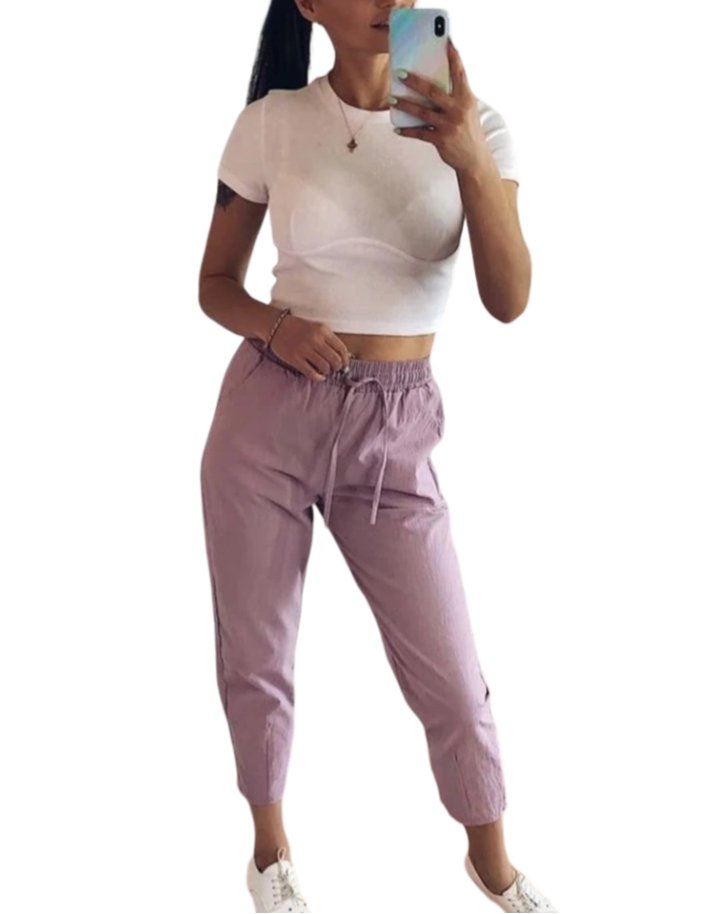 Levoire | Coton Lin Pantalons Pour Femmes