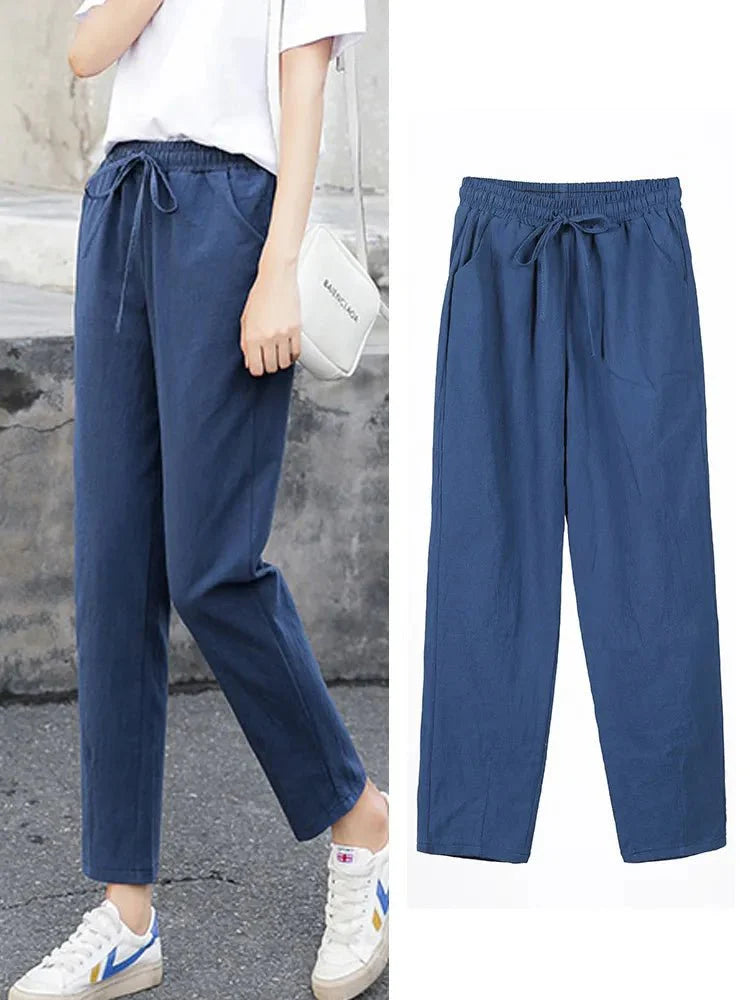 Levoire | Coton Lin Pantalons Pour Femmes