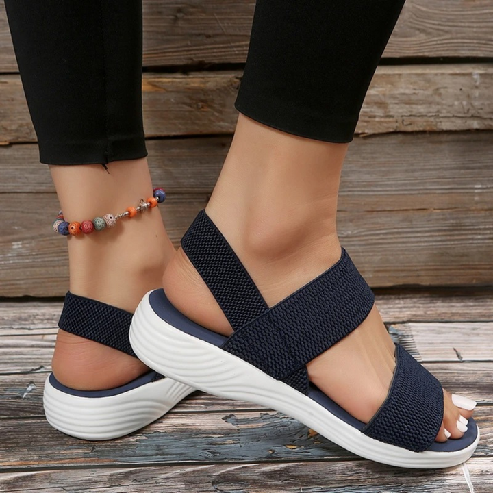 Levoire | Sandales d'été pour Femmes - Bout ouvert Bleu
