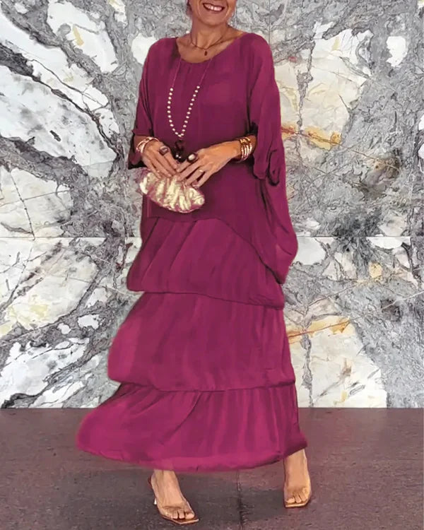 Levoire | Robe Artistique Décontractée Lilas
