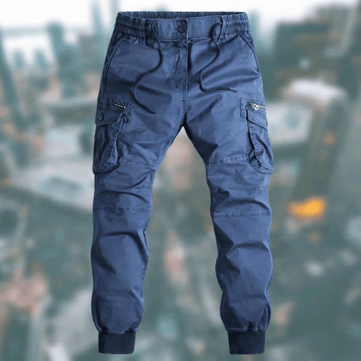 Levoire | Pantalon Cargo Confort Homme Bleu